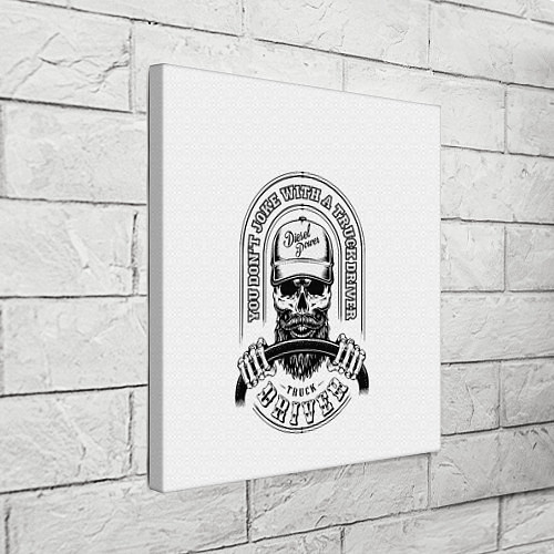 Картина квадратная Водитель грузовика / 3D-принт – фото 3