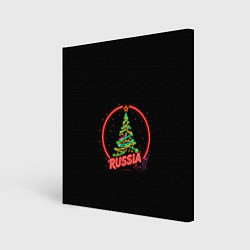 Холст квадратный New year, цвет: 3D-принт