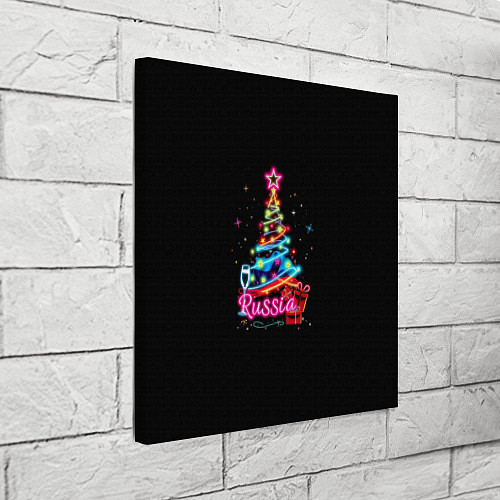 Картина квадратная Christmas tree gifts / 3D-принт – фото 3