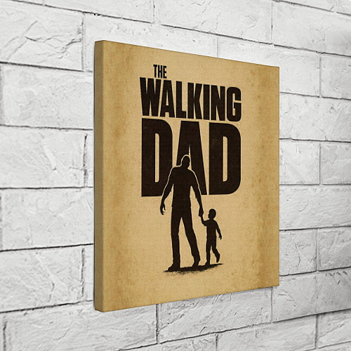 Картина квадратная The walking dad - каламбур / 3D-принт – фото 3