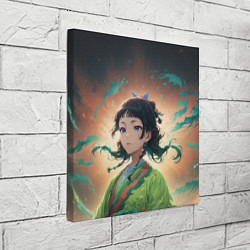 Холст квадратный Маомао на фоне облаков, цвет: 3D-принт — фото 2