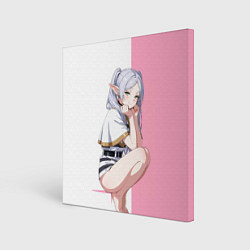 Холст квадратный Эльф Фрирен, цвет: 3D-принт