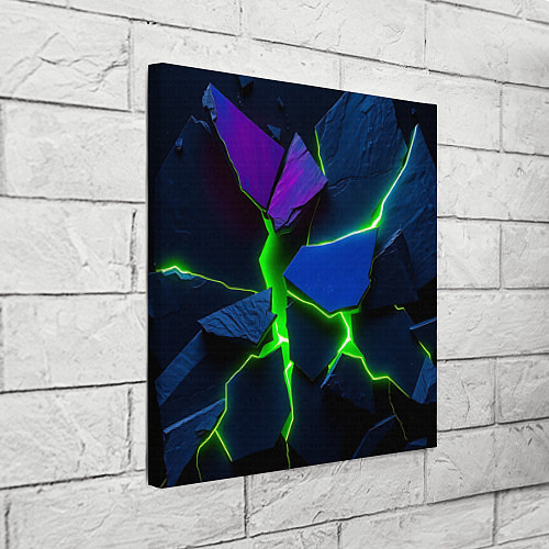 Картина квадратная Neon tile / 3D-принт – фото 3