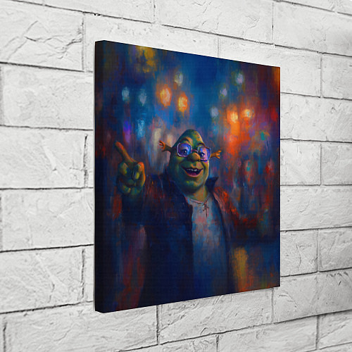 Картина квадратная Шрек красками / 3D-принт – фото 3