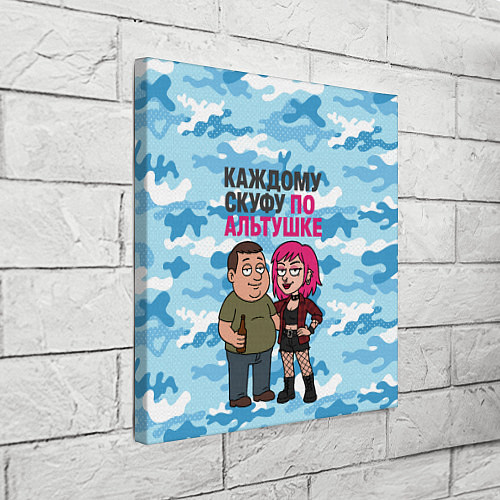 Картина квадратная Каждому скуфу по альтушке / 3D-принт – фото 3