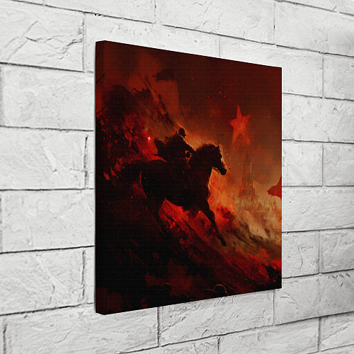 Картина квадратная Всадник и красная звезда / 3D-принт – фото 3