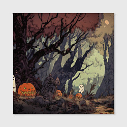 Холст квадратный Призрачный лес, цвет: 3D-принт — фото 2