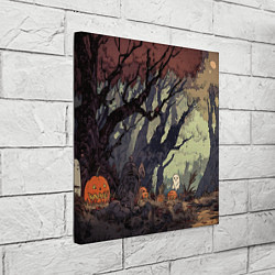 Холст квадратный Призрачный лес, цвет: 3D-принт — фото 2