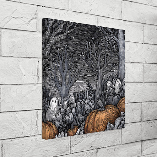 Картина квадратная Осенние шалости духов / 3D-принт – фото 3