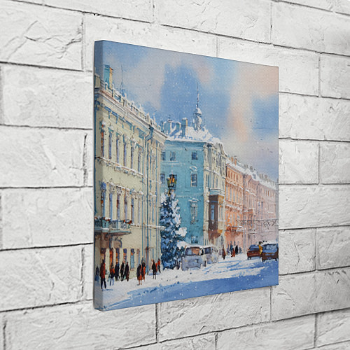 Картина квадратная Зимний Питер / 3D-принт – фото 3