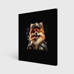 Картина квадратная Гламурный чау-чау