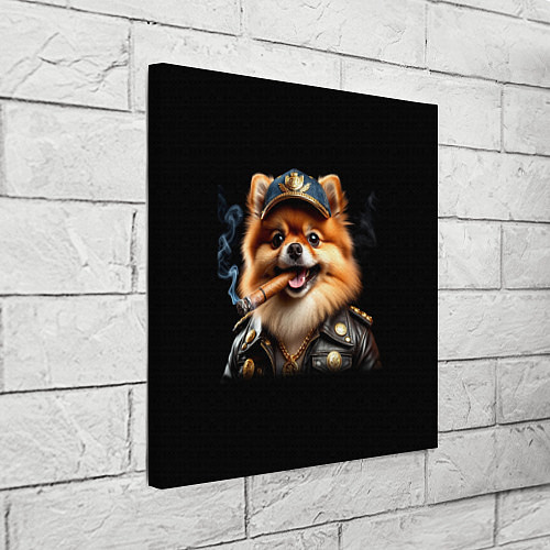Картина квадратная Гламурный чау-чау / 3D-принт – фото 3