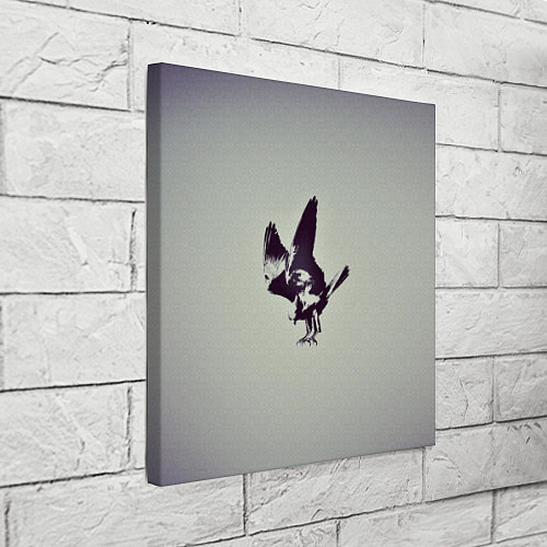 Картина квадратная Атакующий ястреб / 3D-принт – фото 3