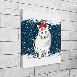 Холст квадратный Кот Бендер - 2026, цвет: 3D-принт — фото 2