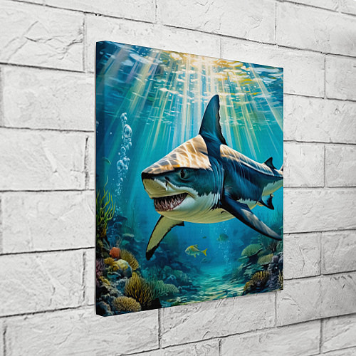 Картина квадратная Хищник кораллового рифа / 3D-принт – фото 3
