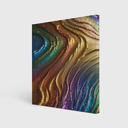 Картина квадратная Сморщенные складочки жидкости