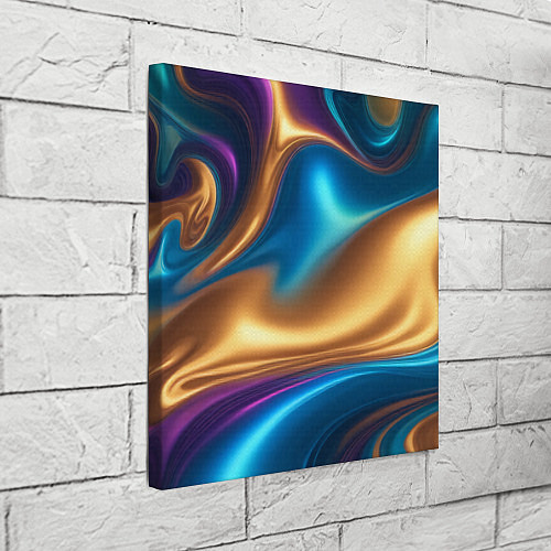 Картина квадратная Сплавы разноцветные / 3D-принт – фото 3