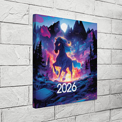 Холст квадратный 2026 Фэнтези лошадка, цвет: 3D-принт — фото 2