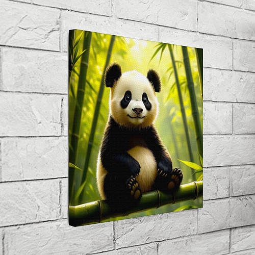 Картина квадратная Бамбуковый хранитель / 3D-принт – фото 3