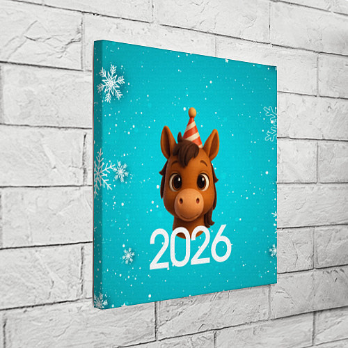 Картина квадратная Голова лошадки / 3D-принт – фото 3