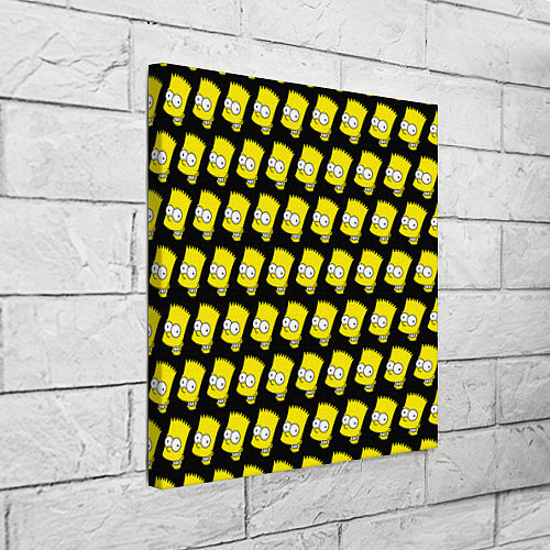 Картина квадратная Барт Симпсон: узор / 3D-принт – фото 3