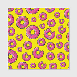 Холст квадратный Пончики Гомера, цвет: 3D-принт — фото 2