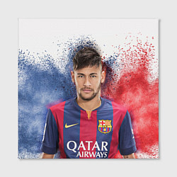 Холст квадратный Neymar FCB, цвет: 3D-принт — фото 2