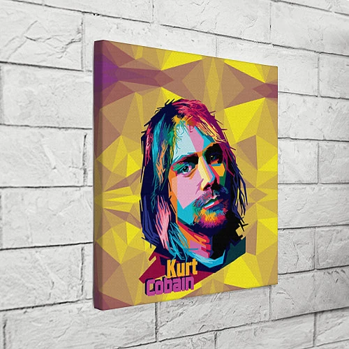 Картина квадратная Kurt Cobain: Abstraction / 3D-принт – фото 3