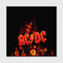 Холст квадратный AC/DC Flame, цвет: 3D-принт — фото 2