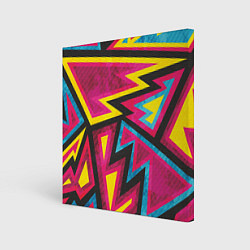 Холст квадратный Геометрия, цвет: 3D-принт
