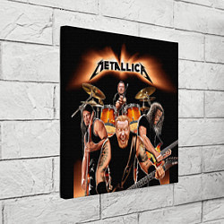 Холст квадратный Metallica Band, цвет: 3D-принт — фото 2