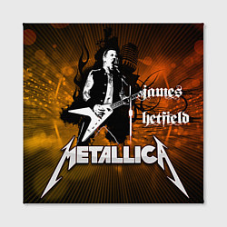 Холст квадратный Metallica: James Hetfield, цвет: 3D-принт — фото 2