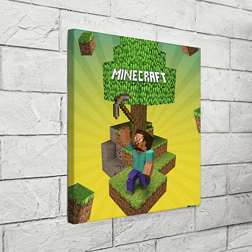 Картина квадратная Minecraft Tree / 3D-принт – фото 3