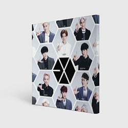 Холст квадратный EXO Boys, цвет: 3D-принт
