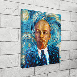 Холст квадратный Ленин Ван Гога, цвет: 3D-принт — фото 2