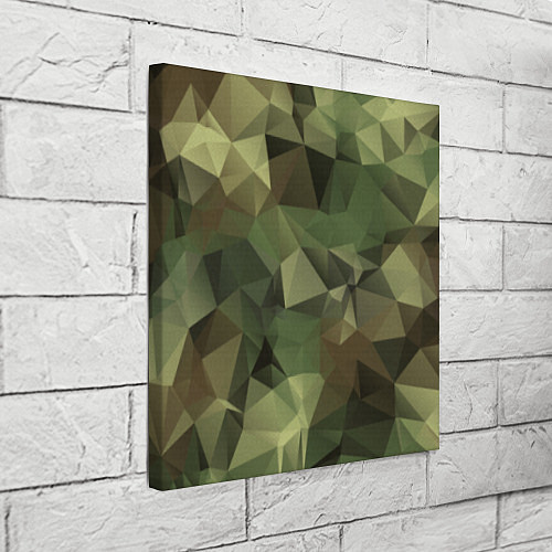Картина квадратная Полигональный камуфляж / 3D-принт – фото 3