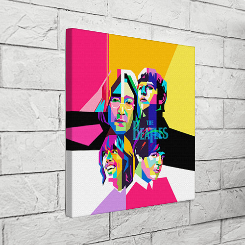 Картина квадратная The Beatles: Poly-art / 3D-принт – фото 3