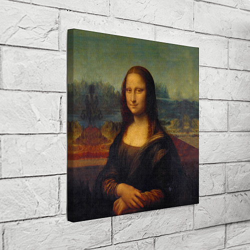Картина квадратная Леонардо да Винчи - Мона Лиза / 3D-принт – фото 3