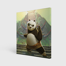 Холст квадратный Кунг фу панда, цвет: 3D-принт