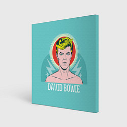 Холст квадратный David Bowie: pop-art, цвет: 3D-принт