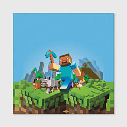Холст квадратный Minecraft Summer, цвет: 3D-принт — фото 2