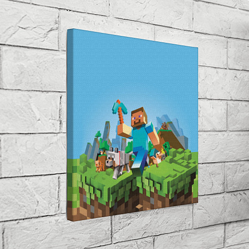 Картина квадратная Minecraft Summer / 3D-принт – фото 3