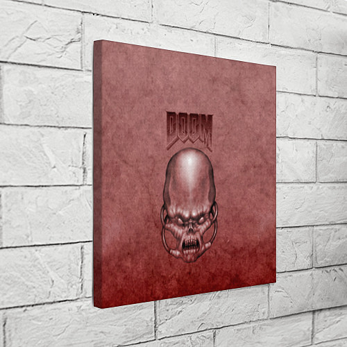 Картина квадратная DOOM Skull / 3D-принт – фото 3