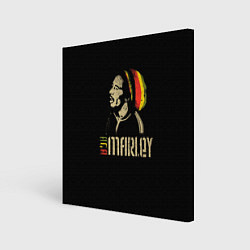 Холст квадратный Bob Marley, цвет: 3D-принт