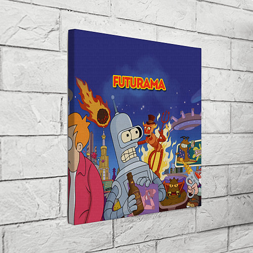 Картина квадратная Futurama Devil / 3D-принт – фото 3