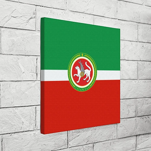 Картина квадратная Татарстан: флаг / 3D-принт – фото 3