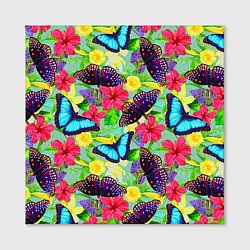 Холст квадратный Summer Butterflies, цвет: 3D-принт — фото 2