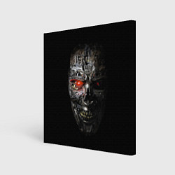 Холст квадратный Terminator Skull, цвет: 3D-принт