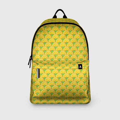 Рюкзак Текстура лимон-лайм / 3D-принт – фото 3