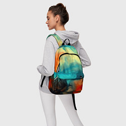 Рюкзак Разноцветная акварель, цвет: 3D-принт — фото 2
